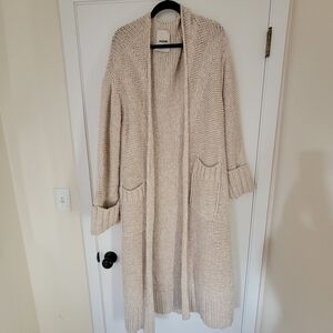 Aeron Cozy Beige Knit Duster Cardigan